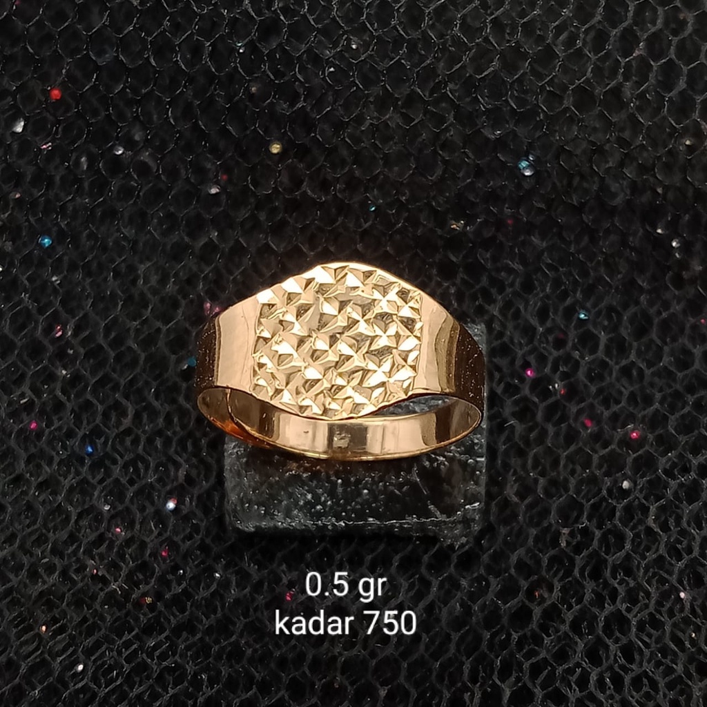 Cincin Emas 17K - Anak 0.5 gr Kadar 750 - 649