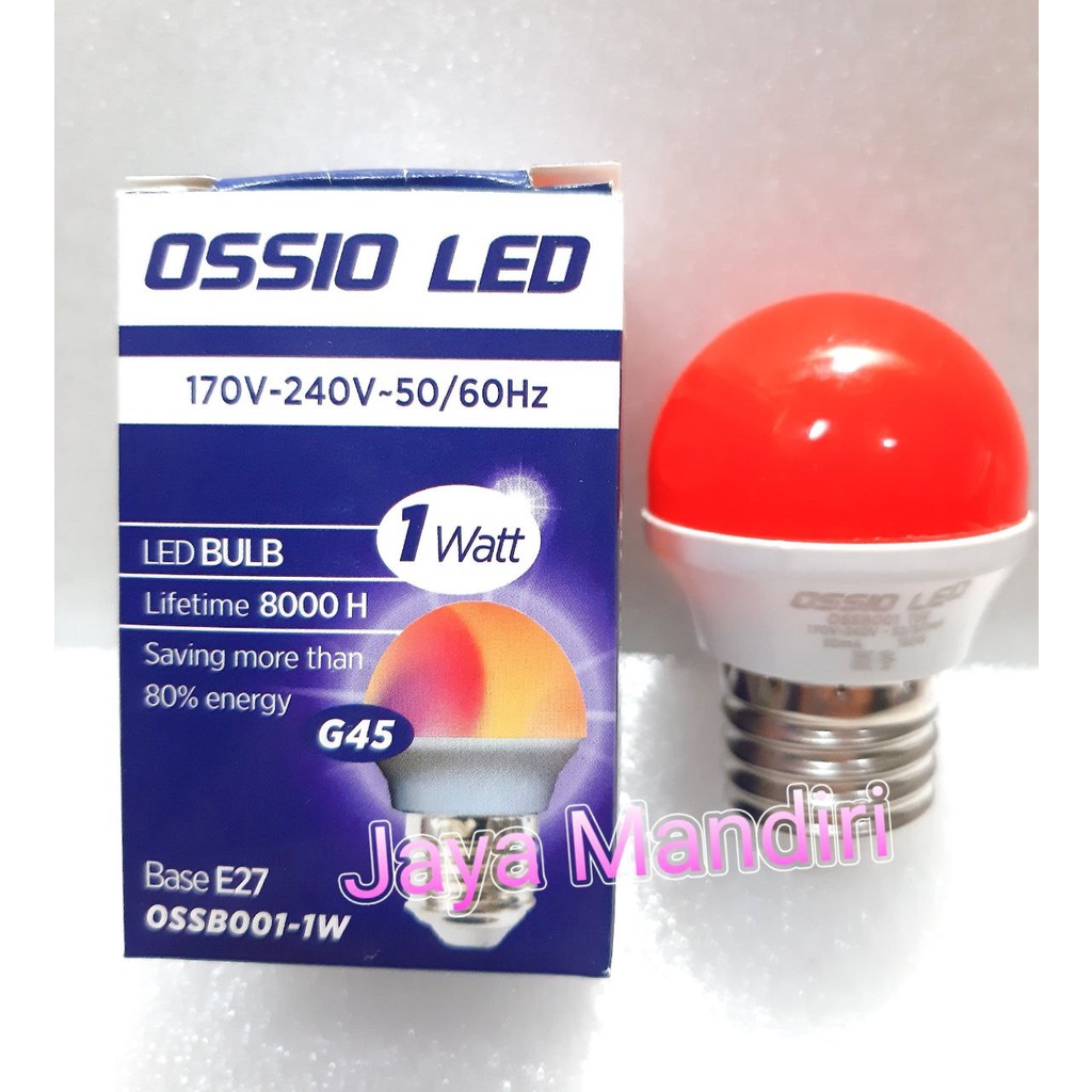 Led Ossio 1 Watt Warna Merah led hias 1w 1 watt