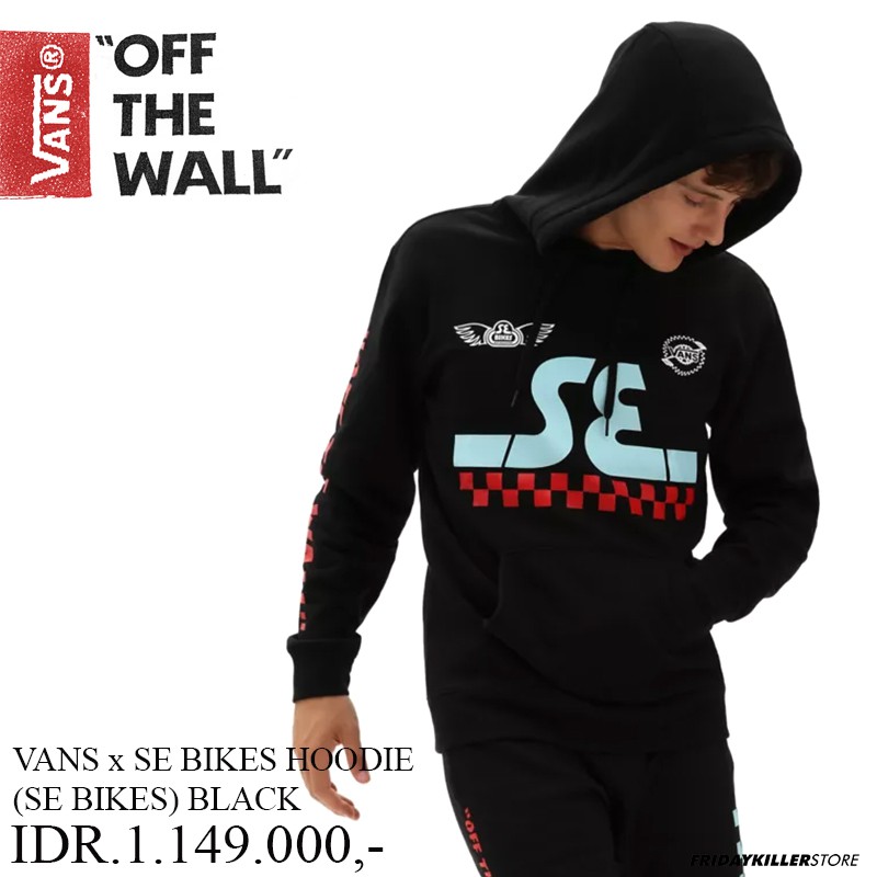 JAKET / HOODIE VANS OFF THE WALL | VANS X SE BIKES HOODIE ( SE BIKES ) BLACK