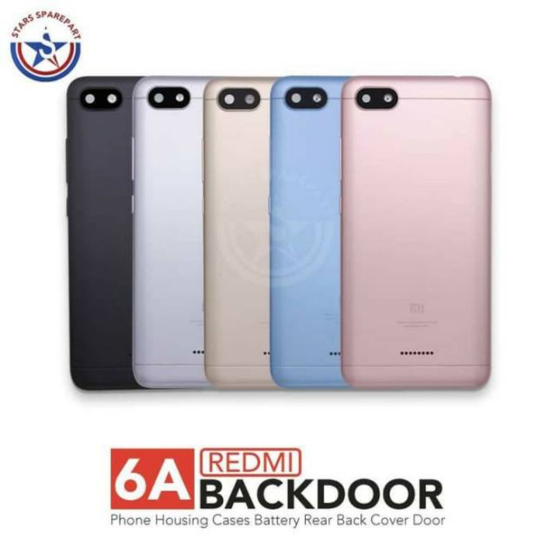 Xiaomi Redmi 6A Backdoor Back Cover Casing Redmi6 A Dual SIM Dan Single Sim