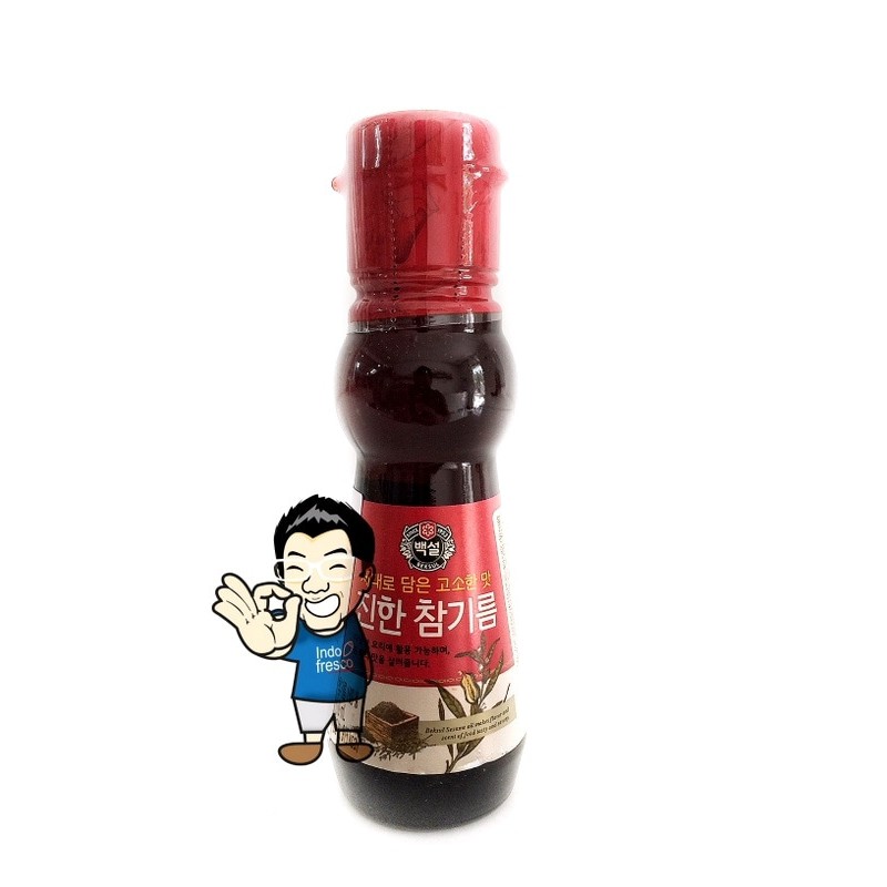 

DISKON PREMIUM SESAME OIL KOREA/ MINYAK WIJEN KOREA/ CJ BEKSUL CAMGIREM 110ML !!!