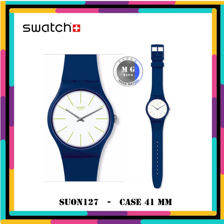 Jam Tangan Pria Wanita SWATCH ORIGINAL SUON127 Bluesounds MURAH