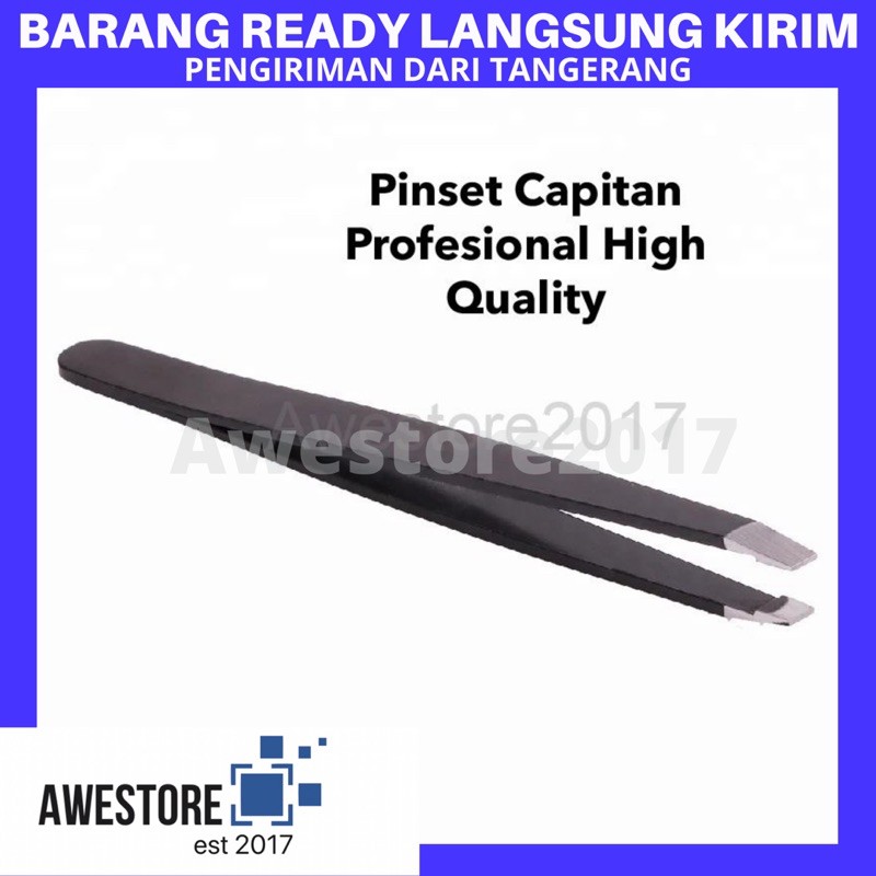 Pinset Cabut Bulu Mata Hidung Alis Profesional Tweezer Stainless Steel