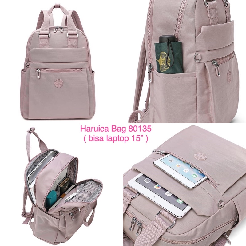 HARUICA BAG 80135 - tas ransel - ransel wanita - tas sekolah ransel - backpack - tas laptop
