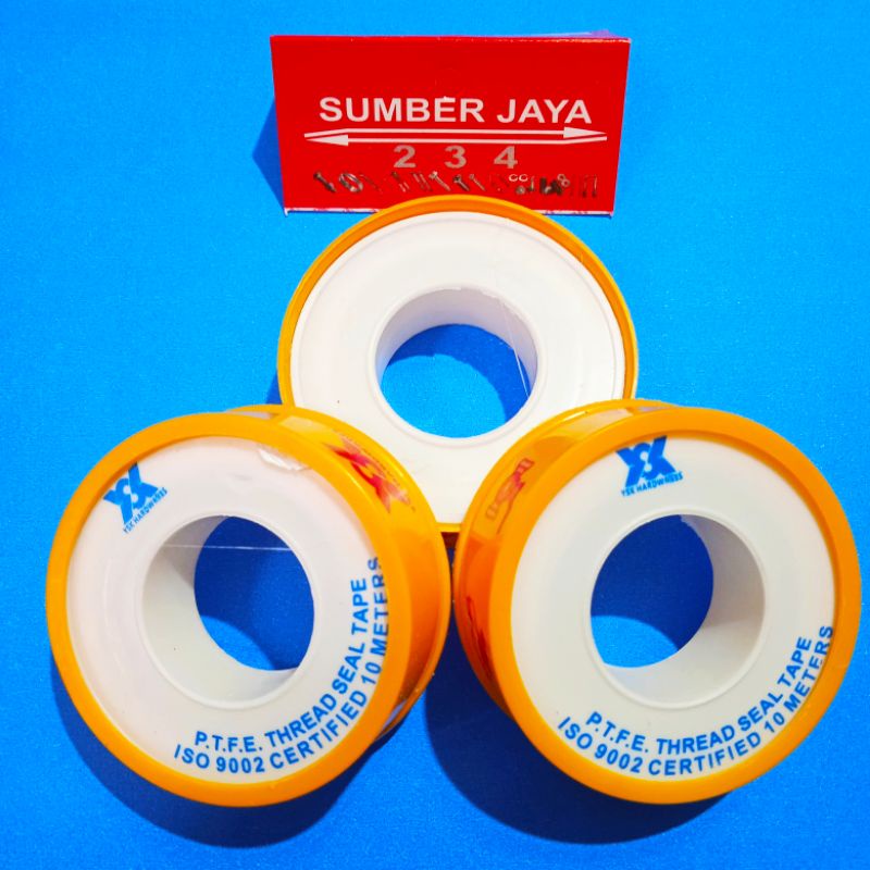 Sealtape Siltip Seltip Isolasi Pipa tape 12MM X 0.075MM X 10MM KUNING TERMURAH