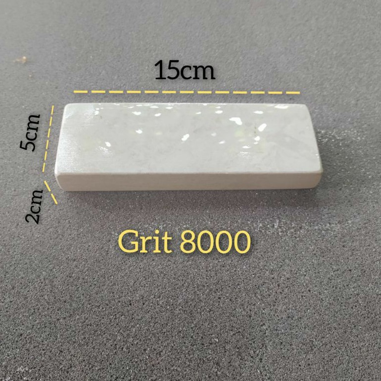 Batu asa / batu asahan pisau dan golok sembelih grit 8000 finishing dimensi 15x5x2cm