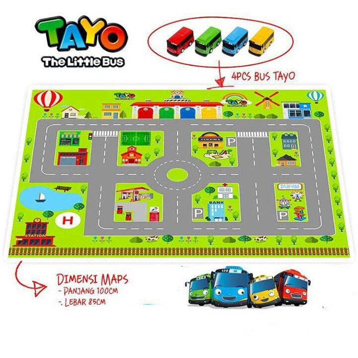 Karpet Map Motif Tayo