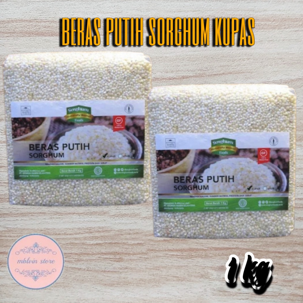 

Beras Sorghum Putih kupas 1 kg Gluten Free