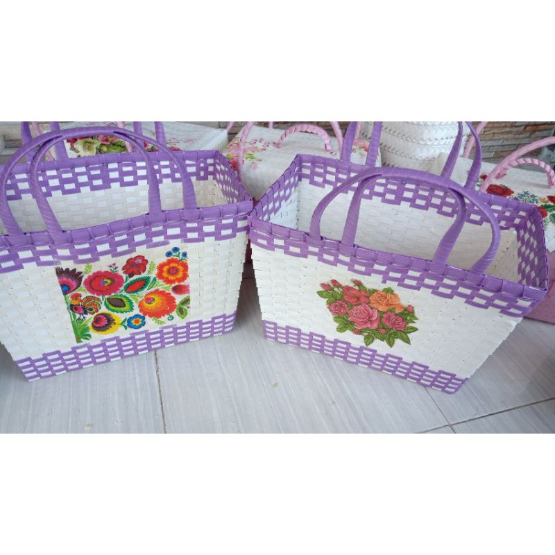 tas anyaman / parcel lebaran / sovenir free nama