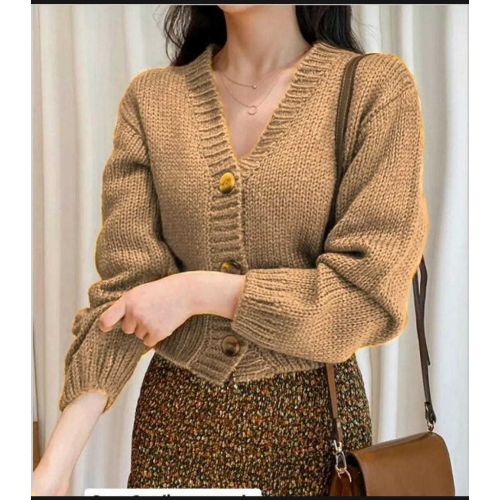 WSE390 - Cardigan Rajut Zoey / Kardigan Rajut Wanita / Atasan Wanita Terbaru / Atasan Rajut PREMIUM QUALITY