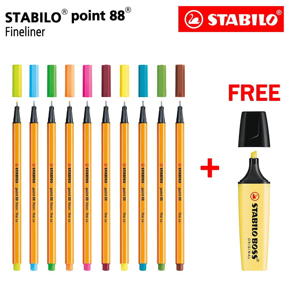 

STABILO Buy 10 Get 1 FREE - Point 88 BOSS Pastel Milky Yellow