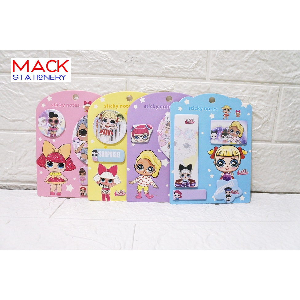 

Stick Note Fancy LOL N 1079/ Sticky notes / Pembatas Buku Kertas