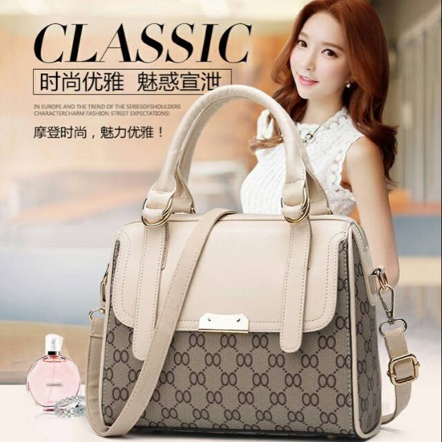 I21358 HANDBAG SATCHEL IMPORT BAG GUCCI TAS FASHION WANITA OFFICE REMAJA