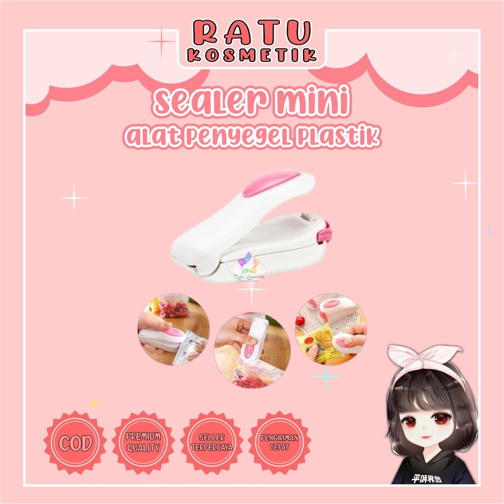 ❤ RATU ❤ Hand Sealer Mini Murah | Alat Perekat Plastik Makanan | Kemasan | Bungkusan | Cemilan | Snack