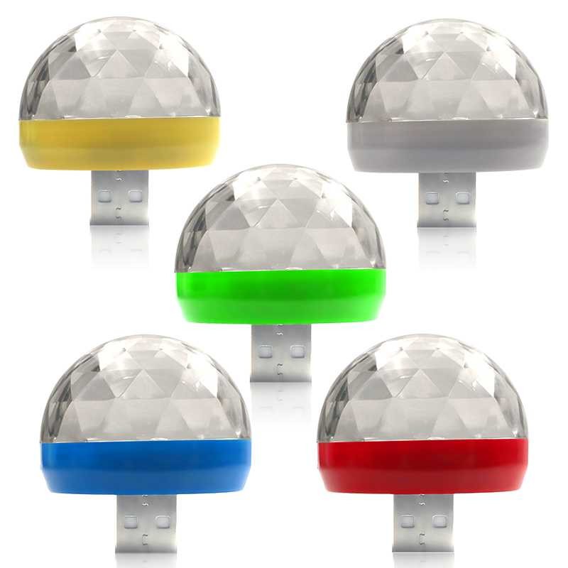 Bayar Ditempat Magic Ball Lampu LED RGB USB Atmospere DJ Light Sound Control