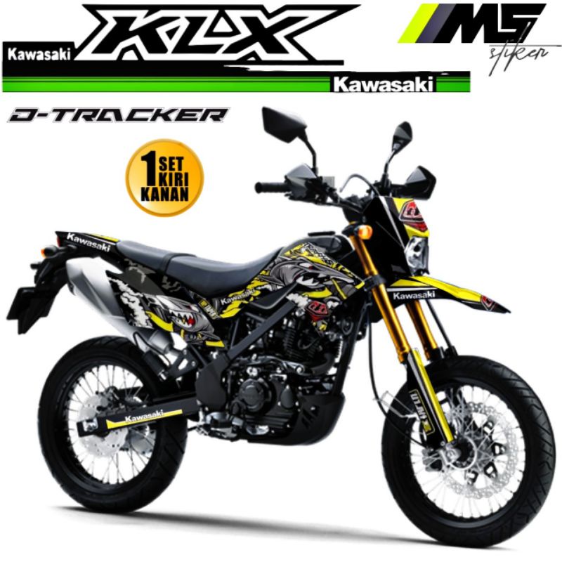 Decal Sticker Striping Variasi Fullbody KLX DTRACKER 150 2016-2022 SHARK - Decal DTRACKER New - Deca