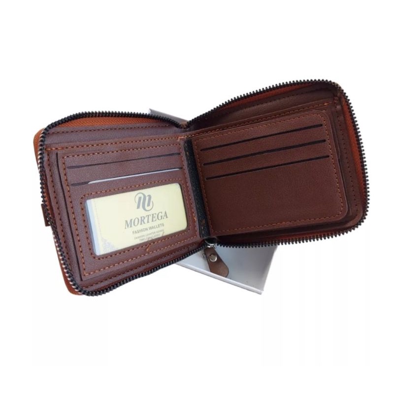 Dompet Lipat Pria Dompet Kulit PU Model RESLETING M-811