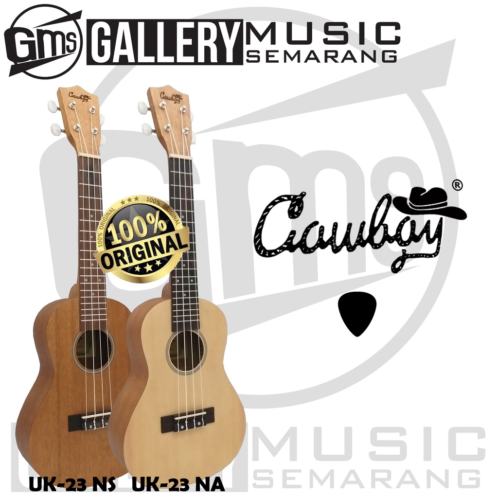 Ukulele Cowboy Original UK-23 NA UK 23NS Ukulele Cowboy Concert 23&quot; Import Original