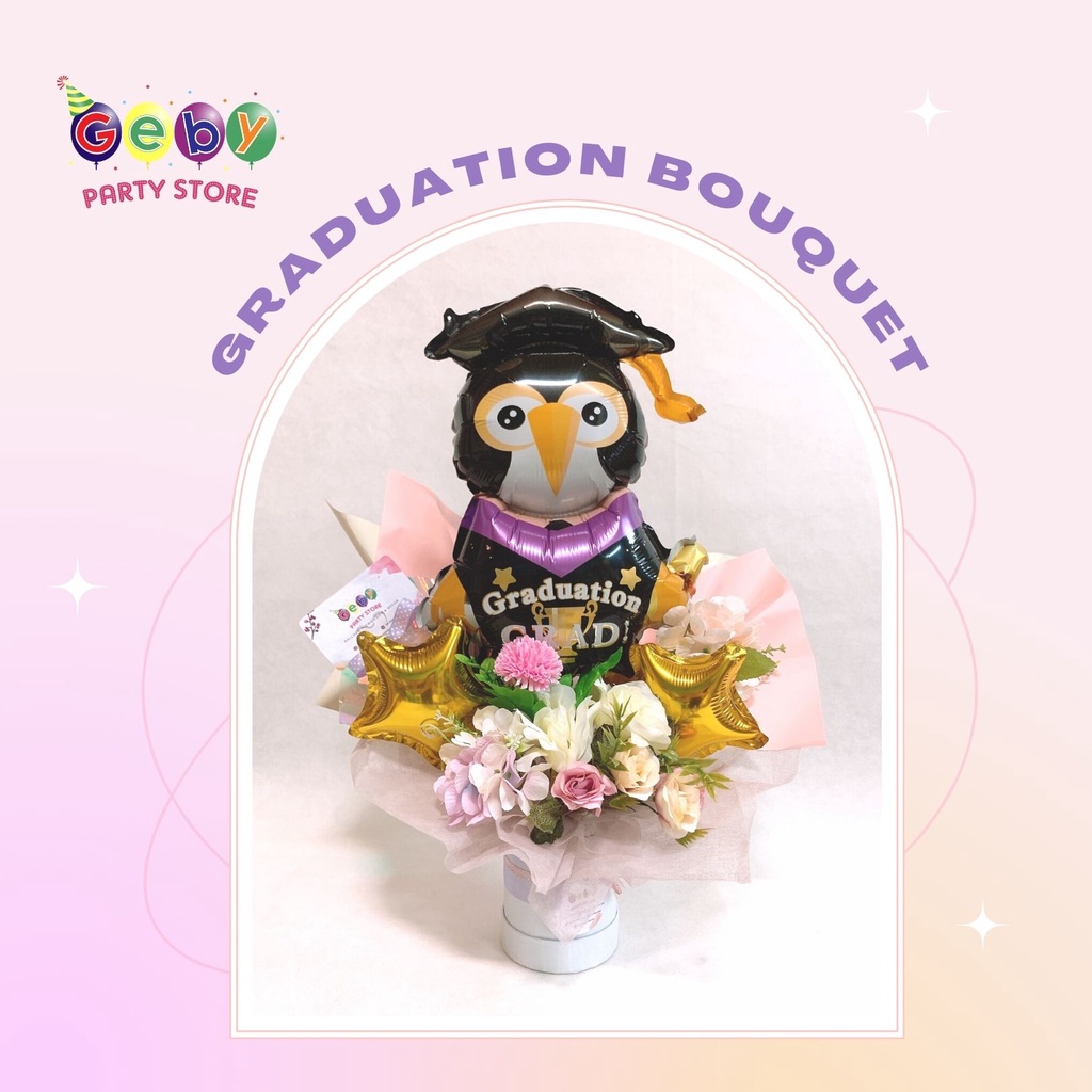 GRADUATION BOUQUET KADO WISUDA BUKET BALON BUNGA WISUDA MAKASSAR