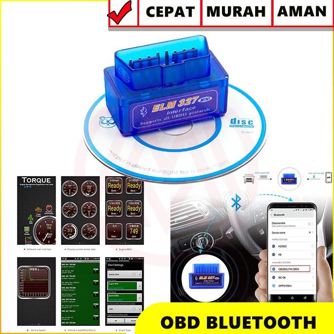 Obd Scanner Elm327 Super Mini Obd Obd2 V2.1 Atau V1.5 Bluetooth Car Scanner