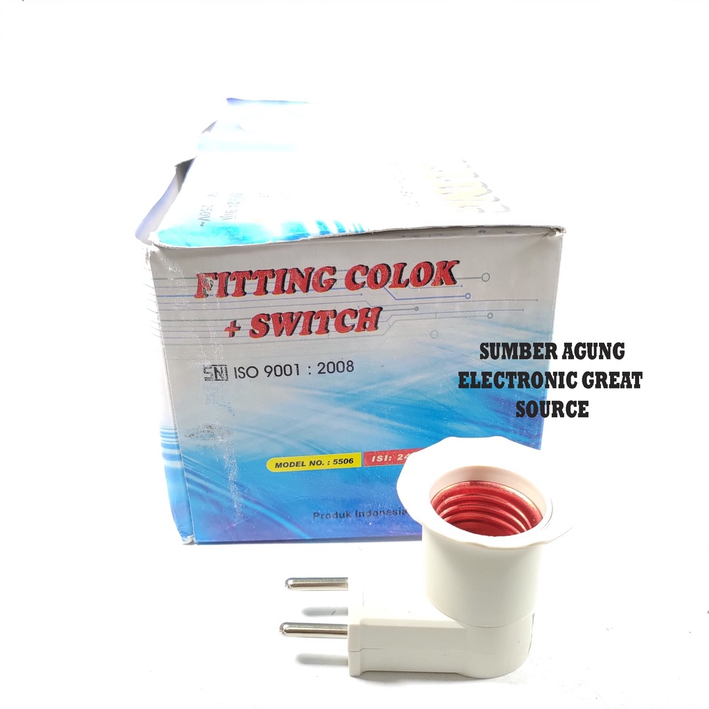 Fiting Colok Saklar Zwilling 5506 Fitting Lampu Langsung Tancap Stop Kontak