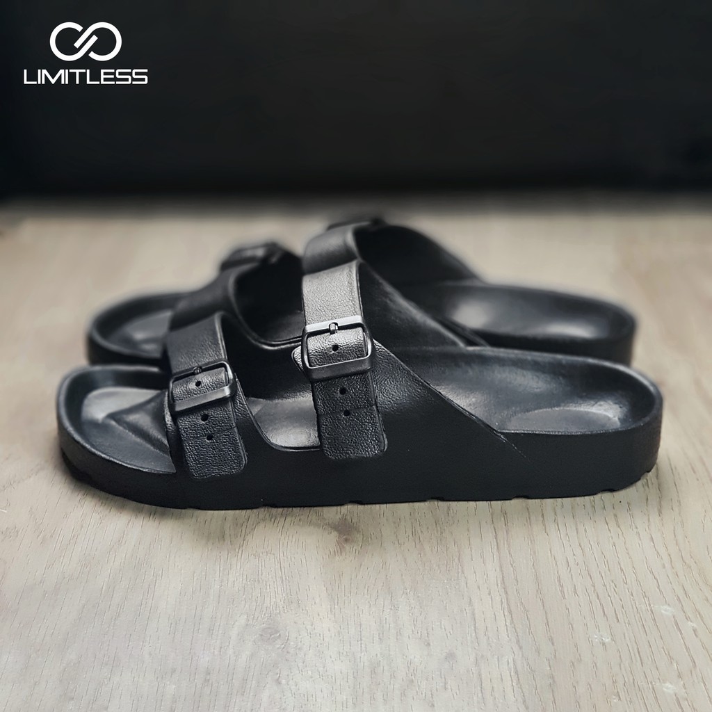 Sendal Pria Kekinian Terbaru Sandal Pria Karet EVA Sendal Selop Pria Hitam Polos Santai Sendal Pria