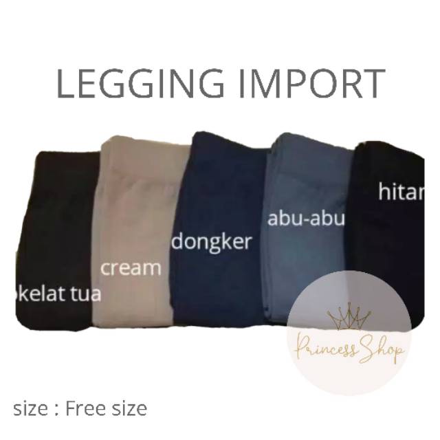 Celana Legging Panjang Dewasa Polos Bahan Rajut Import Best Seller