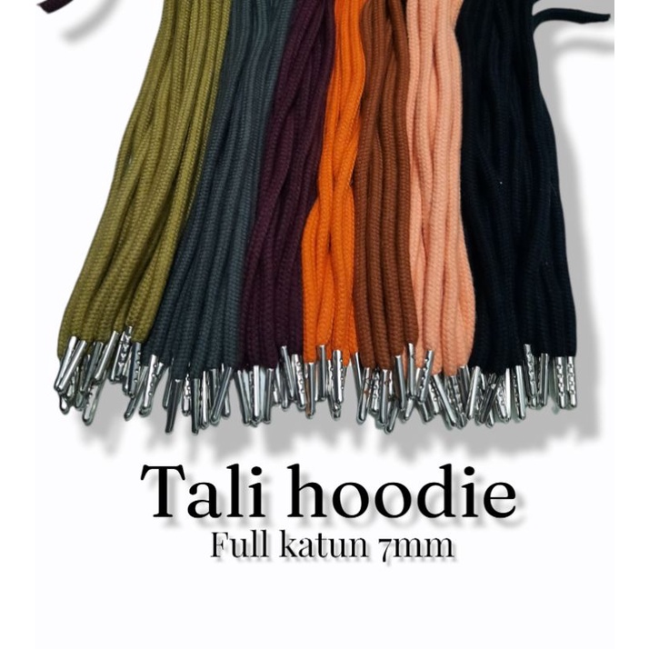 tali hoodie bulat padat flat aglet