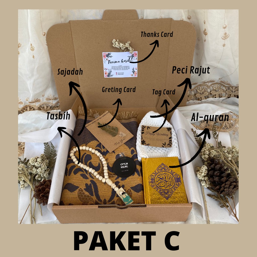 Hampers Peralatan Sholat / Hampers Ibadah / Kado Cowok / Hampers Cowok
