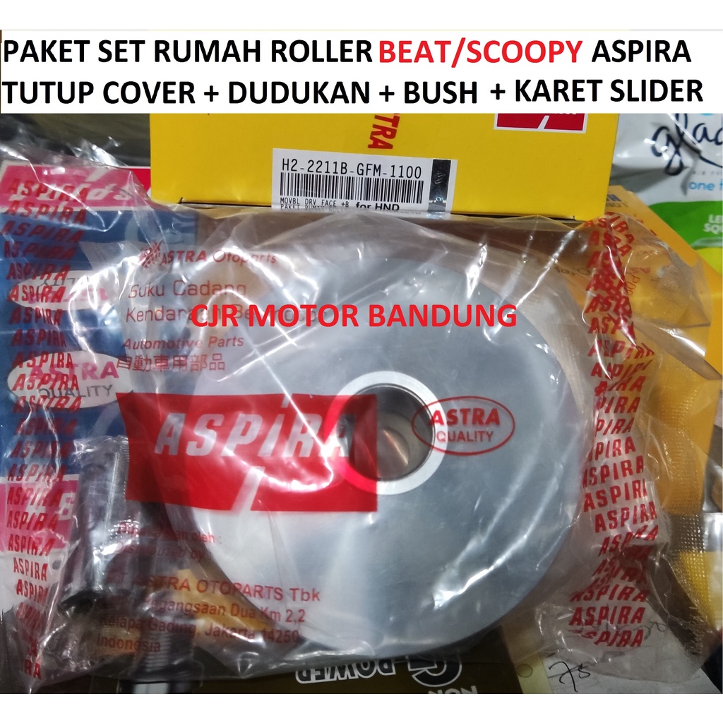Set Rumah Roller Mangkok Tutup Cover Roller Motor BEAT SCOOPY ASPIRA