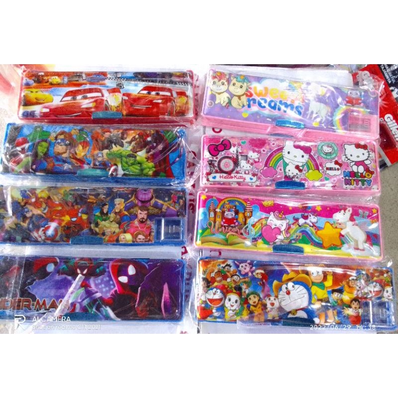 

Grosir kotak tempat pensil magnet kecil karakter lucu/ pencil case sekolah