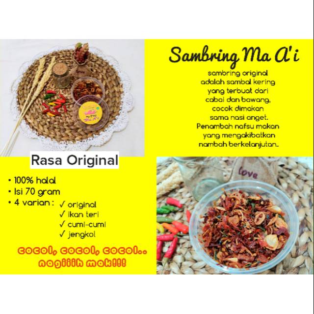 

SAMBAL KERING ma A'i original ( SAMBRING)