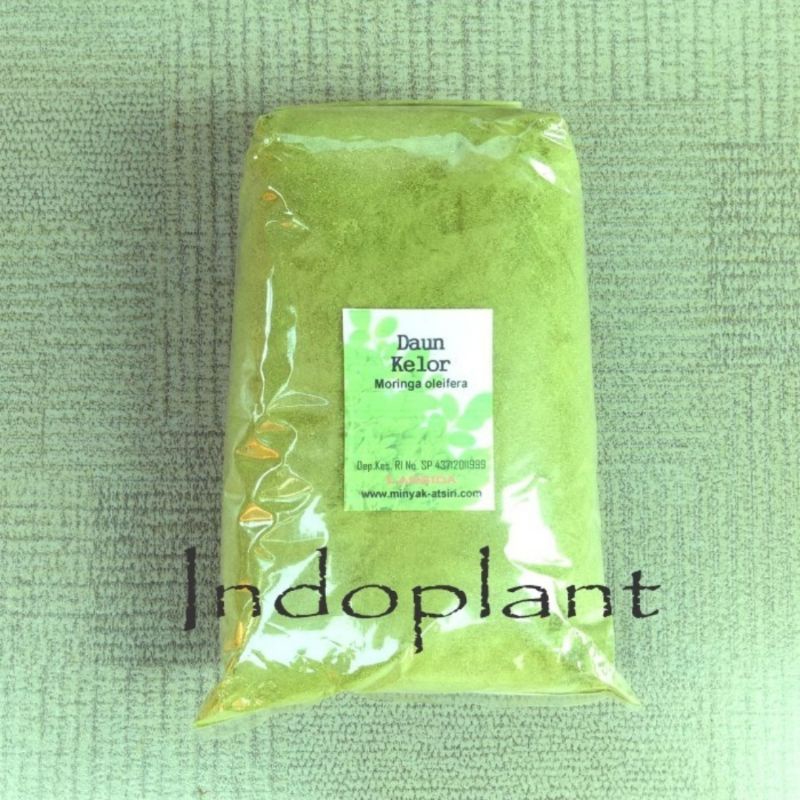 Bubuk Daun Kelor 1 Kg Serbuk Kelor Moringa Oleifera 1000 gram Daun Limaran