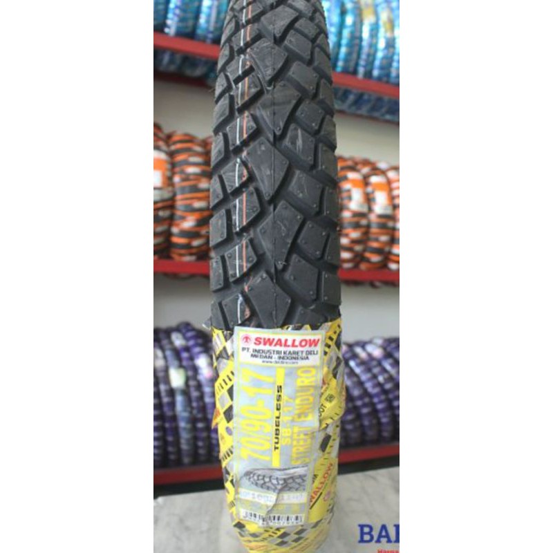 Ban luar swallow tubeless 70/90-17 sb117 street enduro