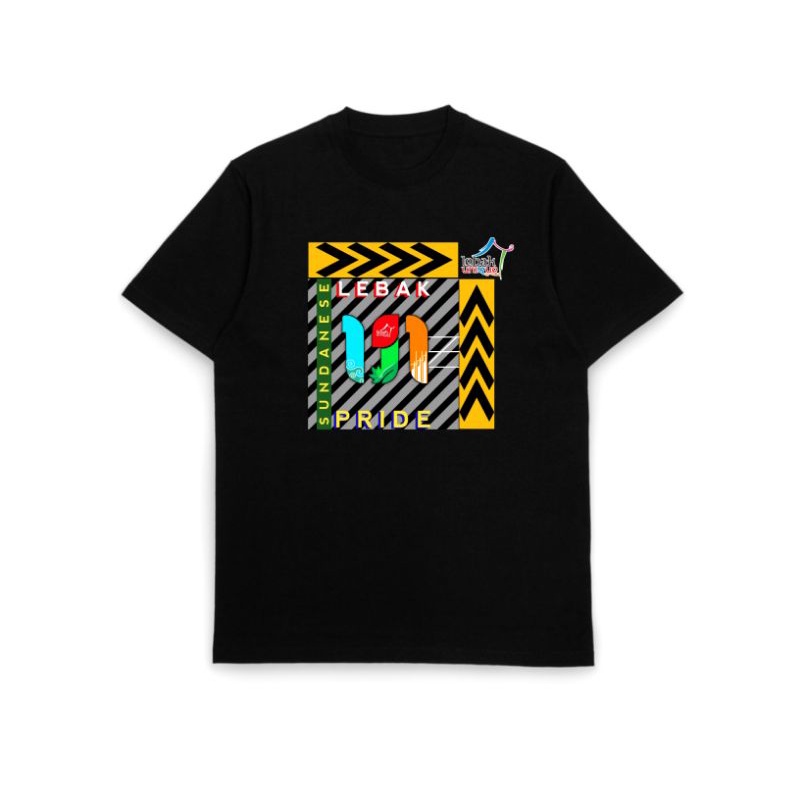 KAOS LEBAK UNIQUE KEREN | KAOS HITAM | KAOS COTTON COMBED 24S