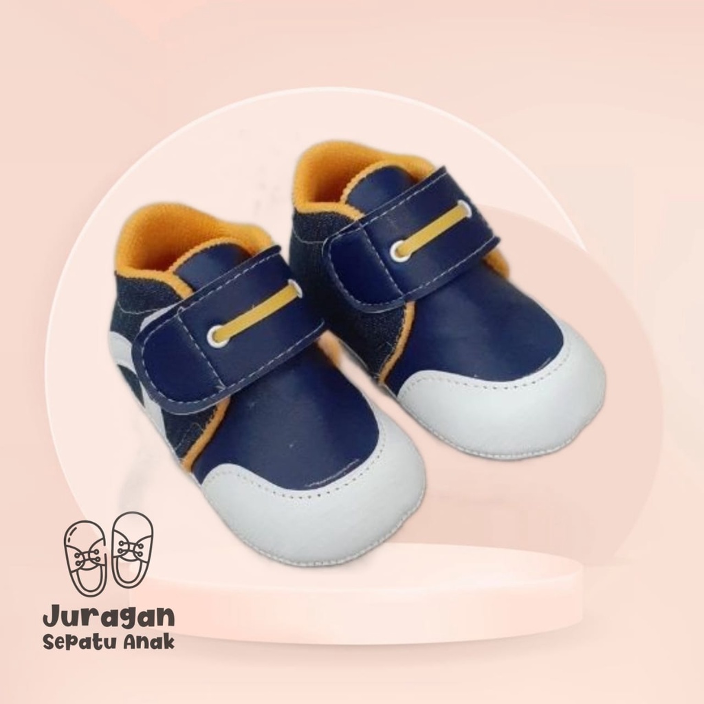 Sepatu Bayi Baby Shoes Prewalker Flat Tali Laki Laki Lucu Dan Murah