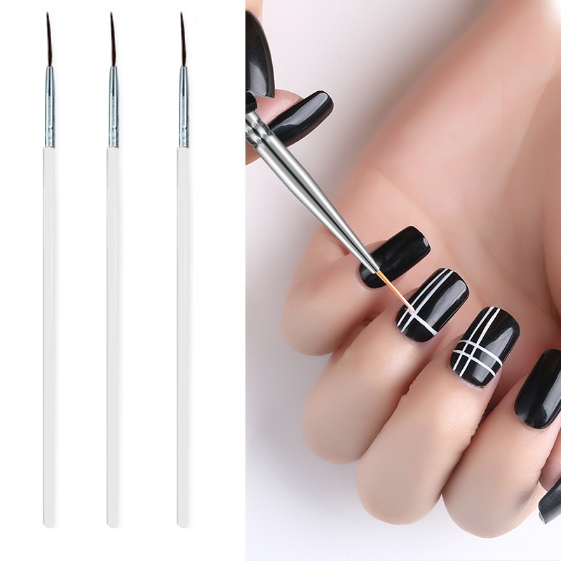 15pcs / Set Kuas Lukis Nail Art Profesional Untuk Dekorasi Manicure Diy