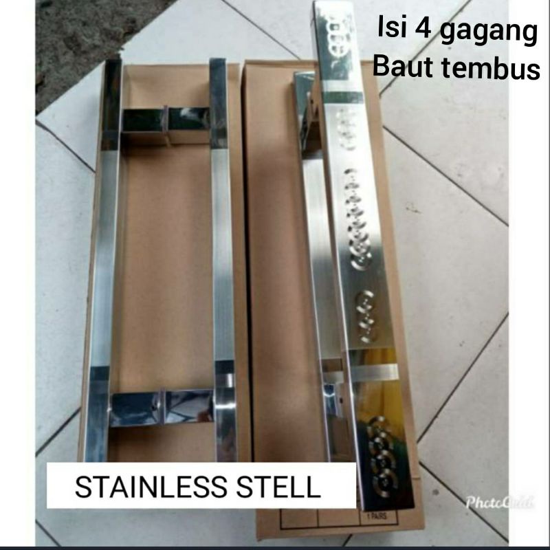 handle pintu minimalis / gagang pintu kaca/aluminium 45cm