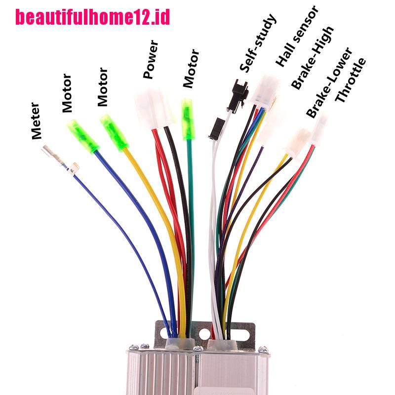 Motor controller brushless dc 36v / 48v 350w dc Untuk Skuter Elektrik