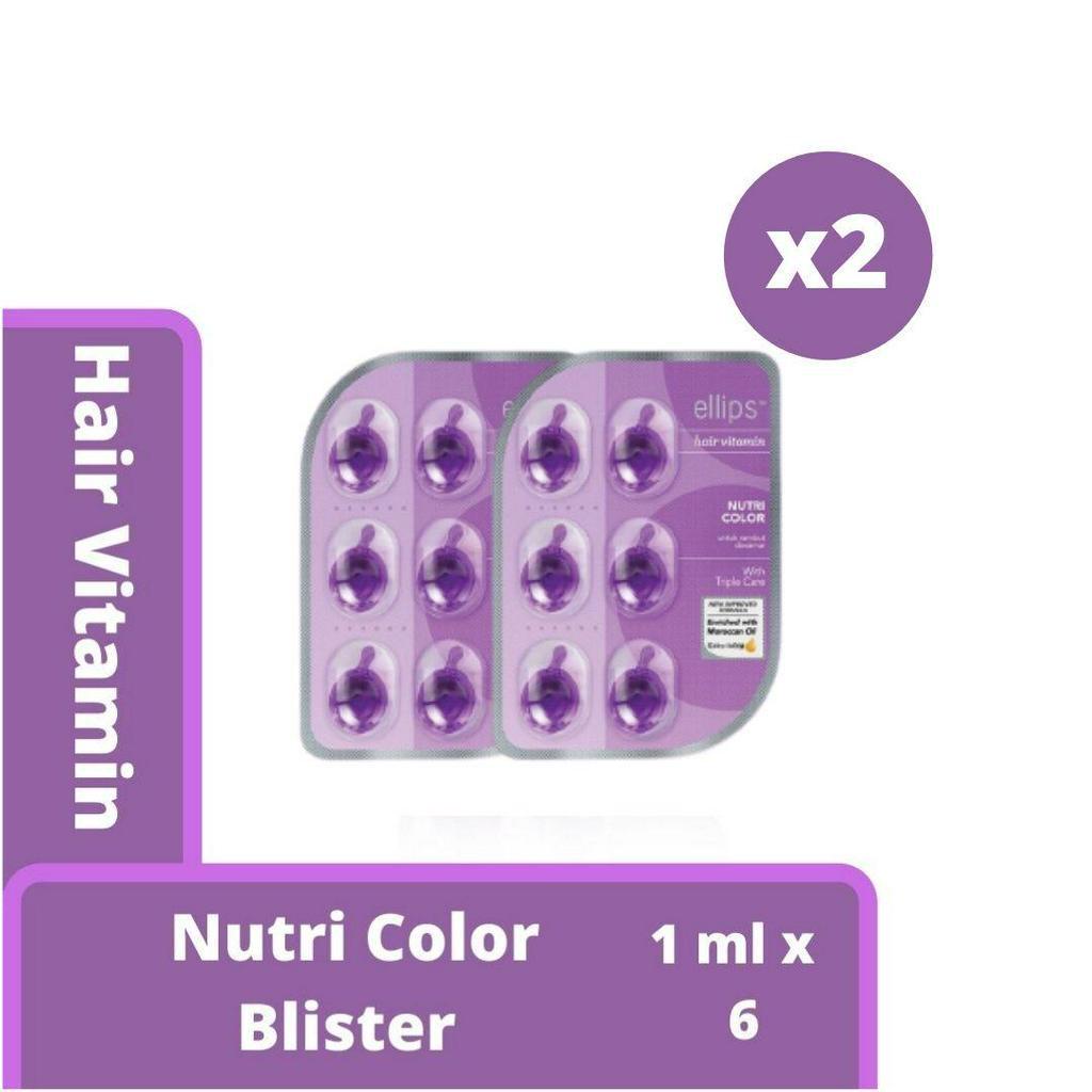 Jual Ellips Hair Vitamin Moroccan Oil Nutri Color Blister Twinpack 12 x