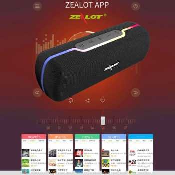 Speaker Portable Zealot S55 Speaker Bluetooth RGB LED