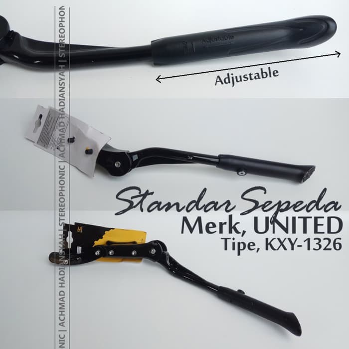 Kickstand Standar Samping Sepeda United KXY 1326 - Standar UNITED KXY1326 - Standar Sepeda Lipat