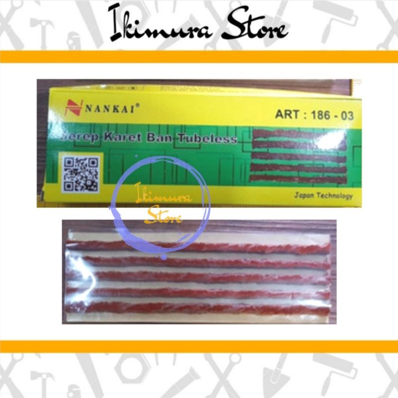 Refill Isi Ulang Alat Tambal Ban 25BATANG / Refill Lem Cacing Karet Tubeless