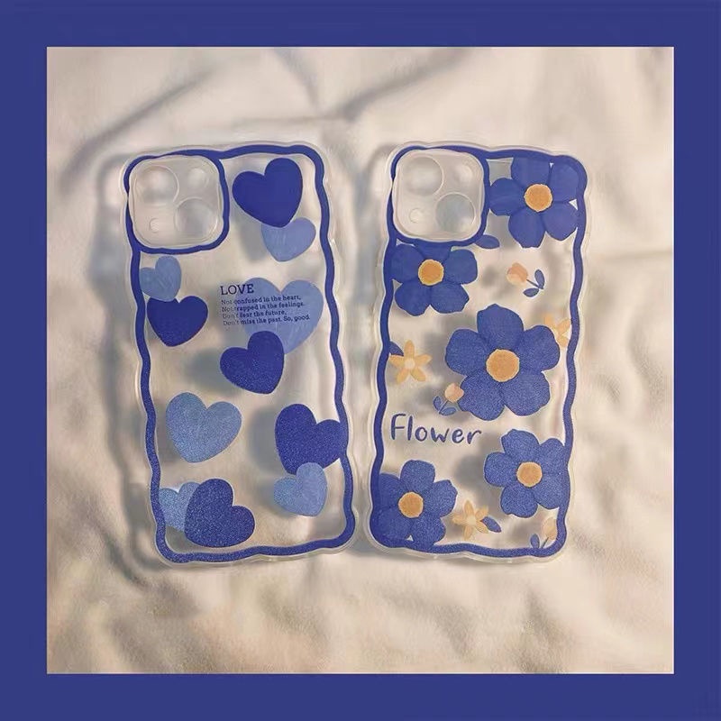 Soft Case Silikon TPU Transparan Motif Bunga Untuk IPhone 13 12 Mini 11 10 Pro XS Max X XR 8 7 6 6S Plus SE 2020