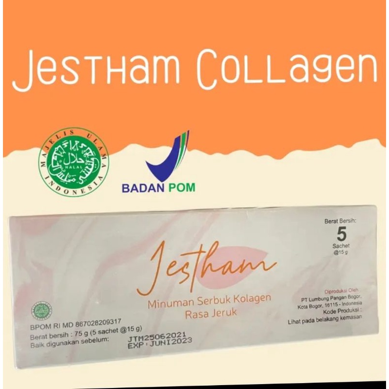 MINUMAN SERBUK COLLAGEN PEMUTIH BADAN JESTHAM