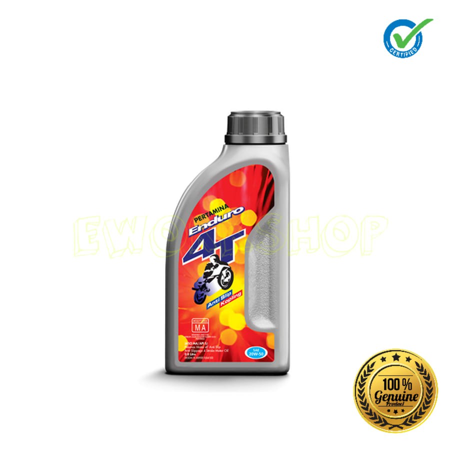 OLI PERTAMINA ENDURO 4T 20W-50 0,8 L 100% Original Product
