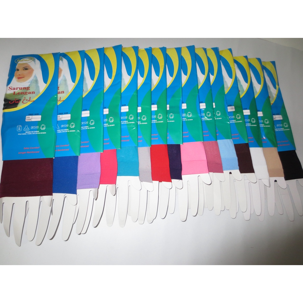 Manset Tangan Polos Muslimah Panjang Dan Lembut / Sarung Lengan Import