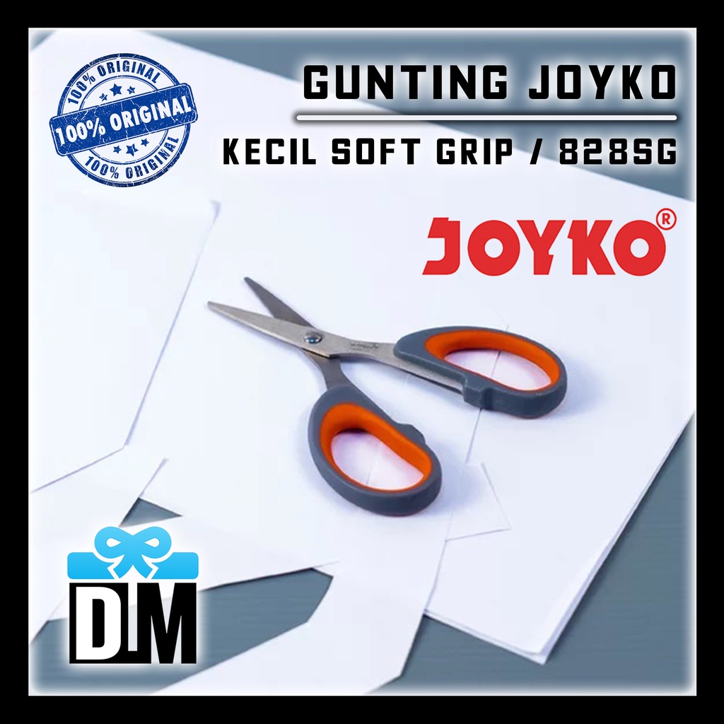 

Gunting Kecil Kertas Kain Kardus Karton Anti Patah Karat Joyko Soft Grip SC-828