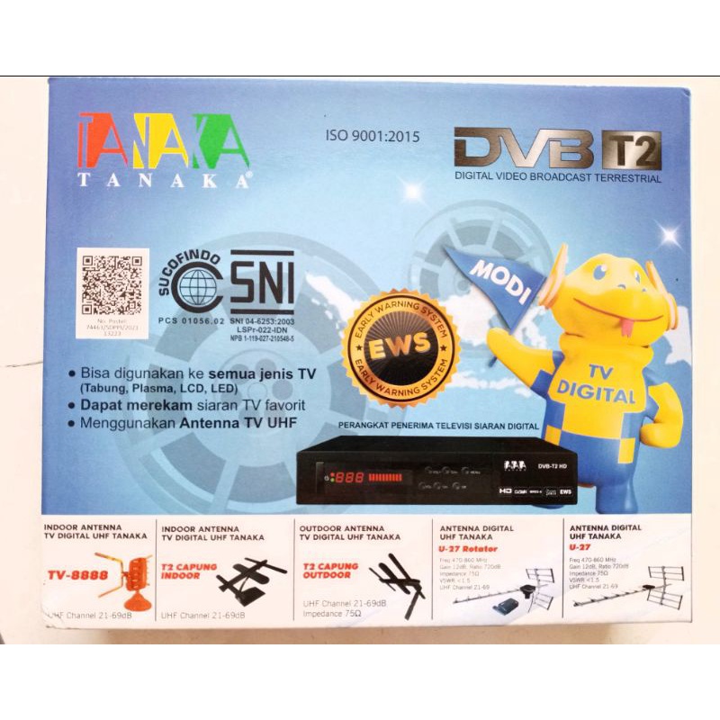 STB Set Top Box DVB T2 siaran TV digital Receiver Tuner