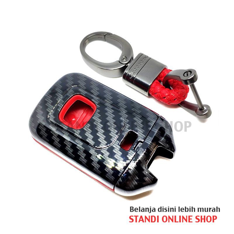 Cover Smartkey Sarung Kunci Remote Smartkey Honda Civic Turbo Merah